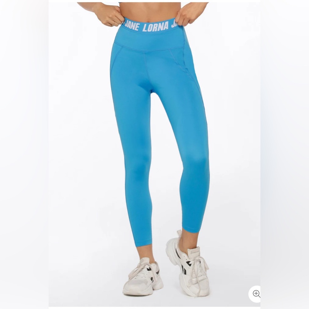 Blue High-Waisted Leggings size M LORNA JANE